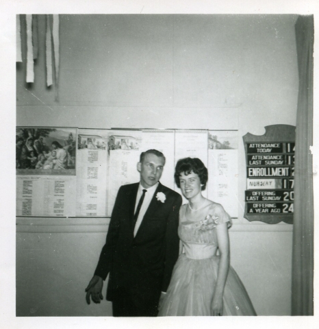 Grad Dance 1961 - Sharon Donelly & Gerry Goodfellow