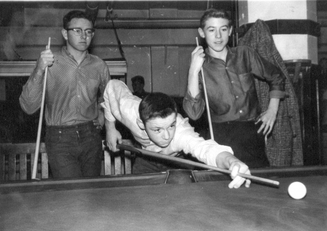 <p>Ummmm....so let me see...youd rather make a living shooting pool!  - L.C.Chapman</p>

<p>Ron Cox, Tim Young and Allan Thomson - 1965</p>