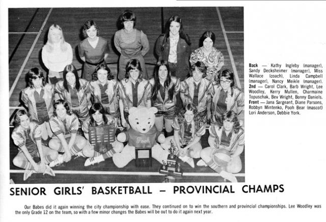 Senior Girls Basketball - Provincial Champs