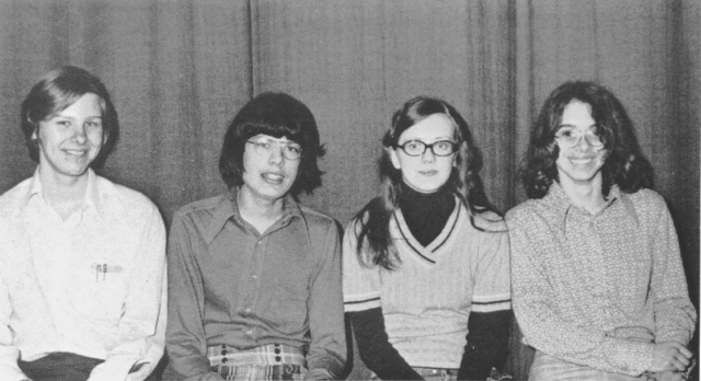 1974 Reach For The Top Team<br>Les Welch, Moray Lewis, Laurie Wadsworth, Steve Dolan