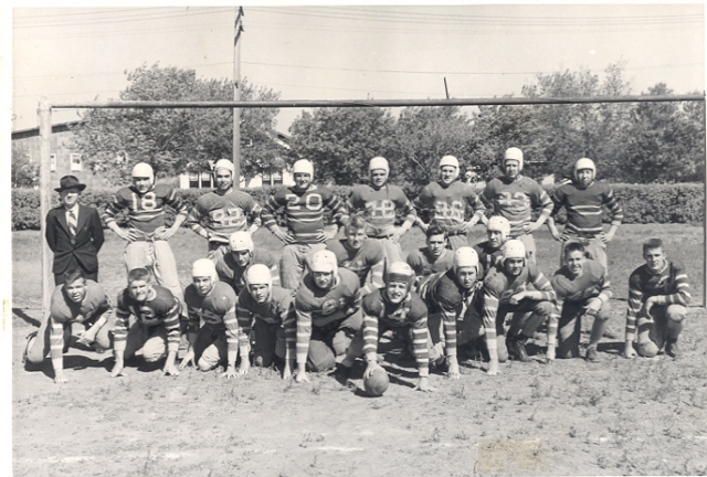Sr. Football team 1948.  Coach
Robinson