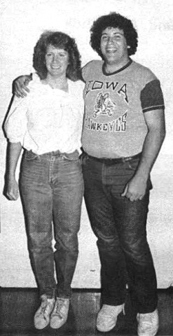 1983 Students of the Year<br> Laura Wills and Gary Baba